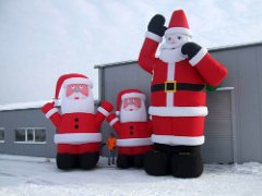 Aufblasbare Dekoration Weihnachtsdeko Schneemann Weihnachtsmann 4m 6m 8m 10m