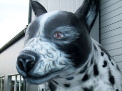 Aufblasbare Dekoration Bühnendeko Veranstaltungsdeko Werbedisplays Werbeartikel Messedeko Figur Tiere XXL Hund 2