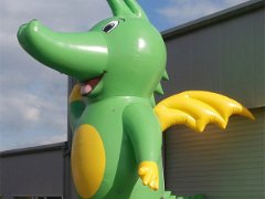 Aufblasbare Figur Tabaluga Tiere Messedisplay Werbedisplay Werbeartikel Maskottchen XXL