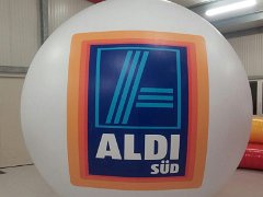 Fesselballon Heliumballon Zeppelin blimp Riesenballon Aldi