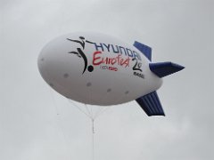 Fesselballon Heliumballon Zeppelin blimp Riesenballon Hyundai