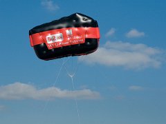 Fesselballon Heliumballon Zeppelin blimp Riesenballon fliegende Sondeform Akku Metabo