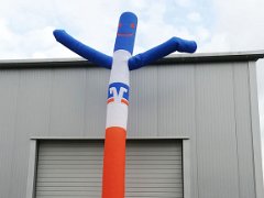 Lufttänzer Airdancer Skydancer Skyguy Flyguy Luftschlauch Volksbank