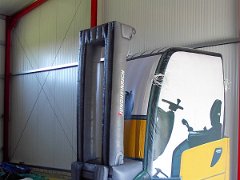 aufblasbare Produktnachbildung Gabelstapler Werbedisplay Messedisplay