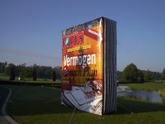 Aufblasbarer Werbewürfel Werbeaquader Werbewand Cube Pneu Focus