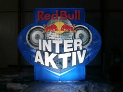 Werbewürfel Werbeaquader Werbewand aufblasbar RedBull