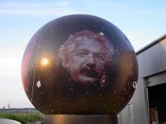 Rundballon Ball XXL Riesenballon Kaltluftballon aufblasbares Werbedisplay Werbeballon Standballon Dachballon Einstein