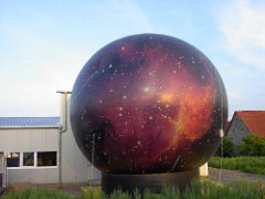 Rundballon Ball XXL Riesenballon Kaltluftballon aufblasbares Werbedisplay Werbeballon Standballon Dachballon Galaxie